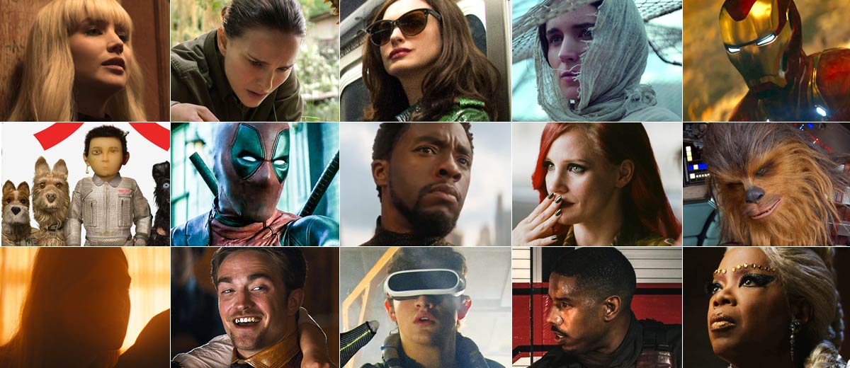 Recopilación de las caras más sonadas de 2018 en el cine